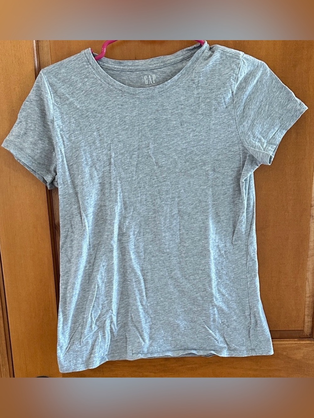 Gap For Good Grey Heather Vintage Wash Tee Size S Small 100% Cotton Crew Neck